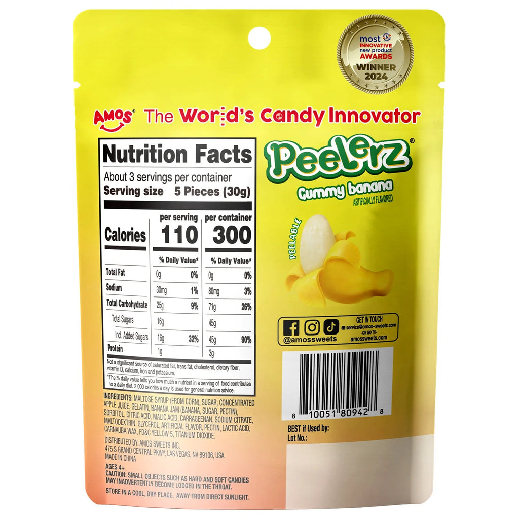 Amos Peelerz Banana 6 pack (3oz)