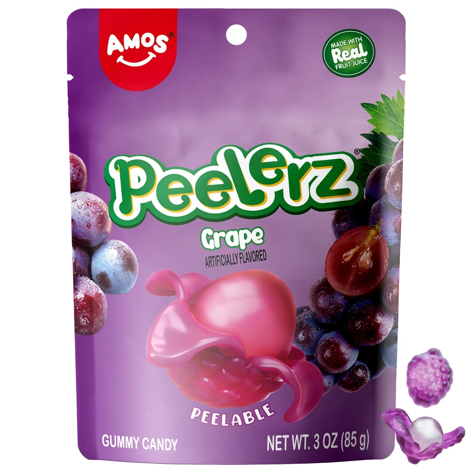 Amos Peelerz Grape 6 pack (3 oz)