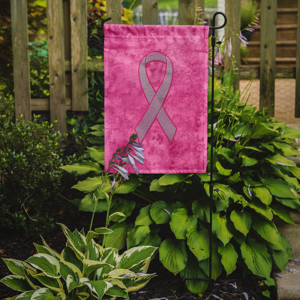 Pink Ribbon for Breast Cancer Awareness Garden Flag Mailbox Decorative Yard Banner Outside Patio Artwork for Flower Beds, Garden Size, Multicolor