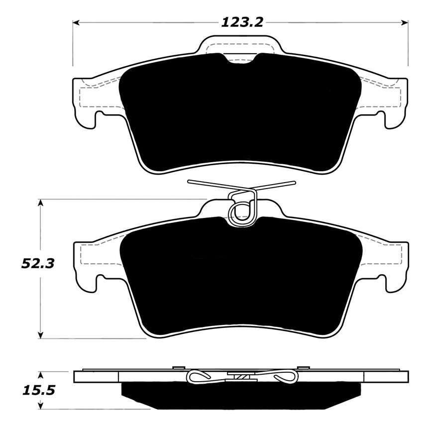 Porterfield Brake Pads for 2014 FORD ESCAPE