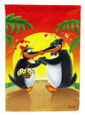 In Love Valentine's Day Penguins Garden Flag Mailbox Decorative Yard Banner Outside Patio Artwork for Flower Beds, Garden Size, Multicolor