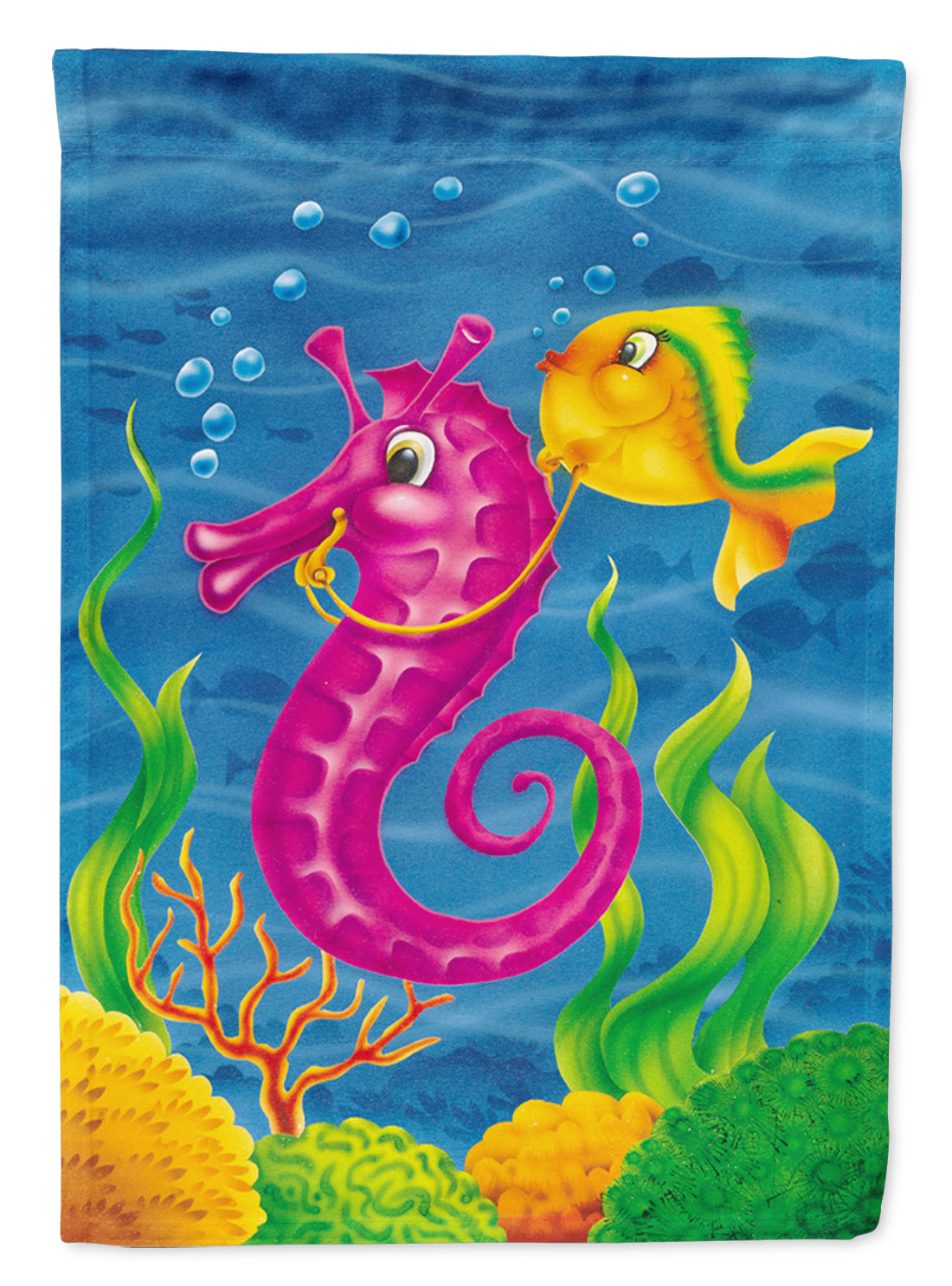 Seahorse Ride Garden Flag Mailbox Decorative Yard Banner Outside Patio Artwork for Flower Beds, Garden Size, Multicolor