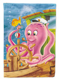 Captain Octopus Garden Flag Mailbox Decorative Yard Banner Outside Patio Artwork for Flower Beds, Garden Size, Multicolor