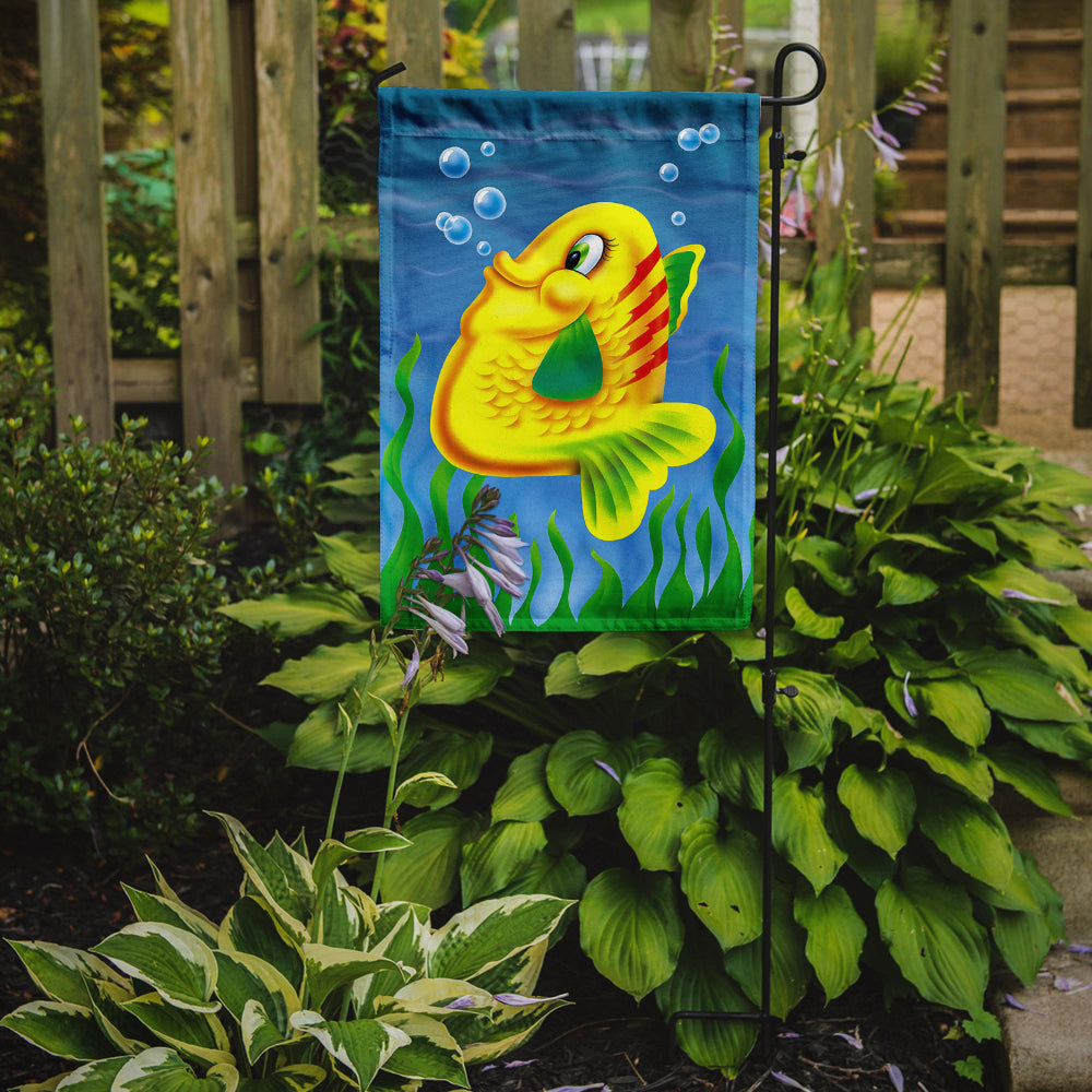 Yellow Fish Garden Flag Mailbox Decorative Yard Banner Outside Patio Artwork for Flower Beds, Garden Size, Multicolor