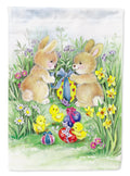 Brown Easter Bunnies with Eggs Garden Flag Mailbox Decorative Yard Banner Outside Patio Artwork for Flower Beds, Garden Size, Multicolor