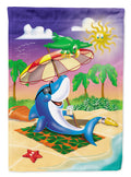 Dolphin Sunning on the Beach Garden Flag Mailbox Decorative Yard Banner Outside Patio Artwork for Flower Beds, Garden Size, Multicolor
