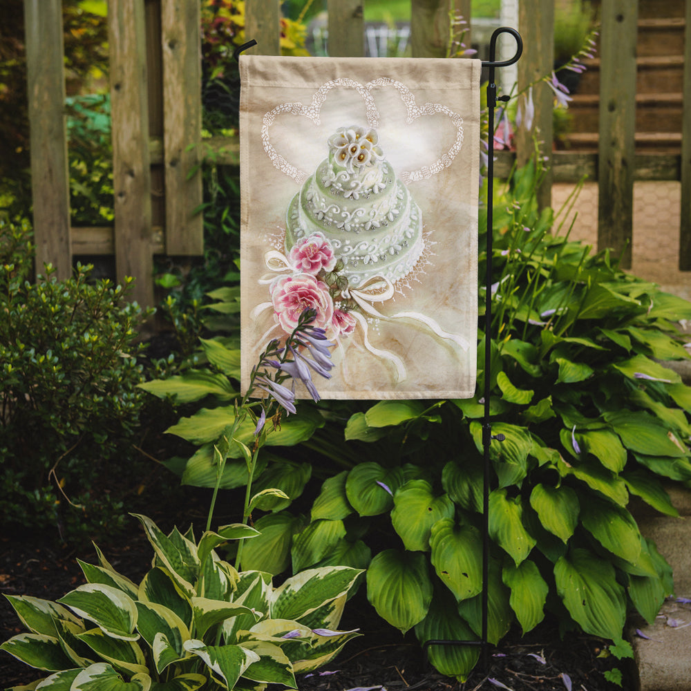 Wedding Cake Garden Flag Mailbox Decorative Yard Banner Outside Patio Artwork for Flower Beds, Garden Size, Multicolor