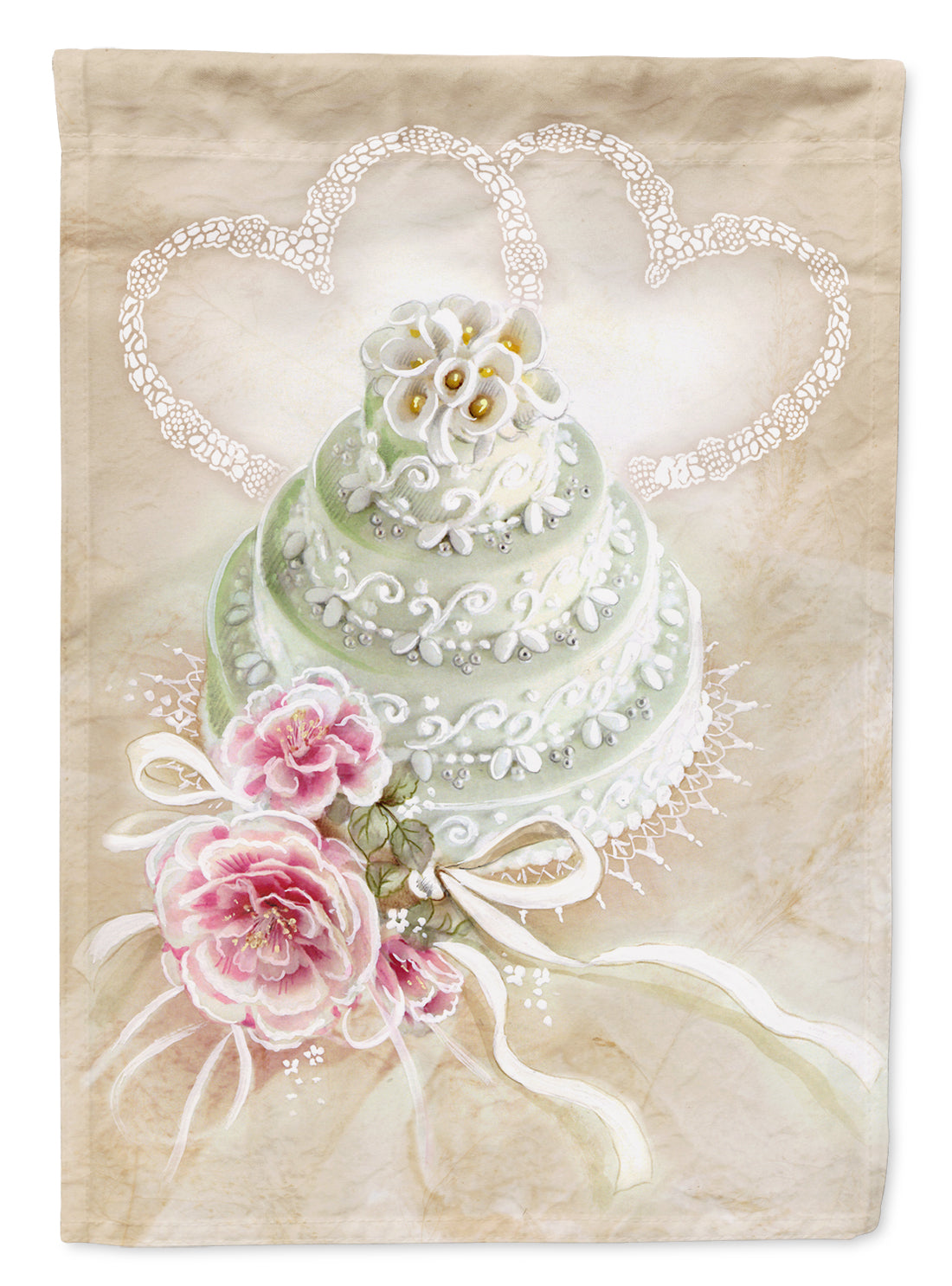 Wedding Cake Garden Flag Mailbox Decorative Yard Banner Outside Patio Artwork for Flower Beds, Garden Size, Multicolor