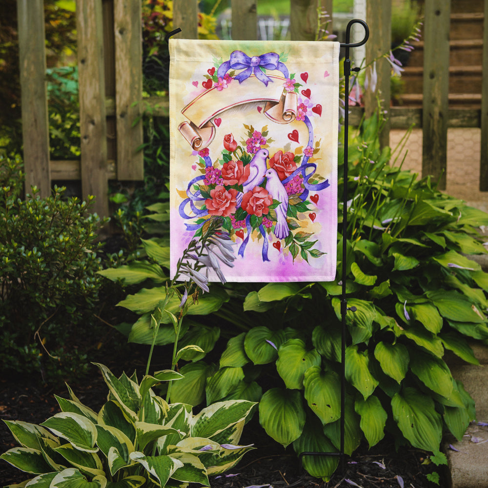 Wedding Bouquet Garden Flag Mailbox Decorative Yard Banner Outside Patio Artwork for Flower Beds, Garden Size, Multicolor