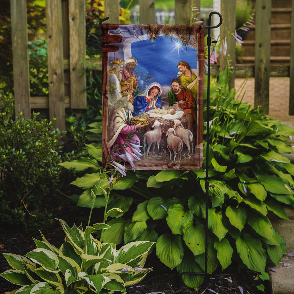The Wise Men at the Nativity Christmas Garden Flag Mailbox Decorative Yard Banner Outside Patio Artwork for Flower Beds, Garden Size, Multicolor