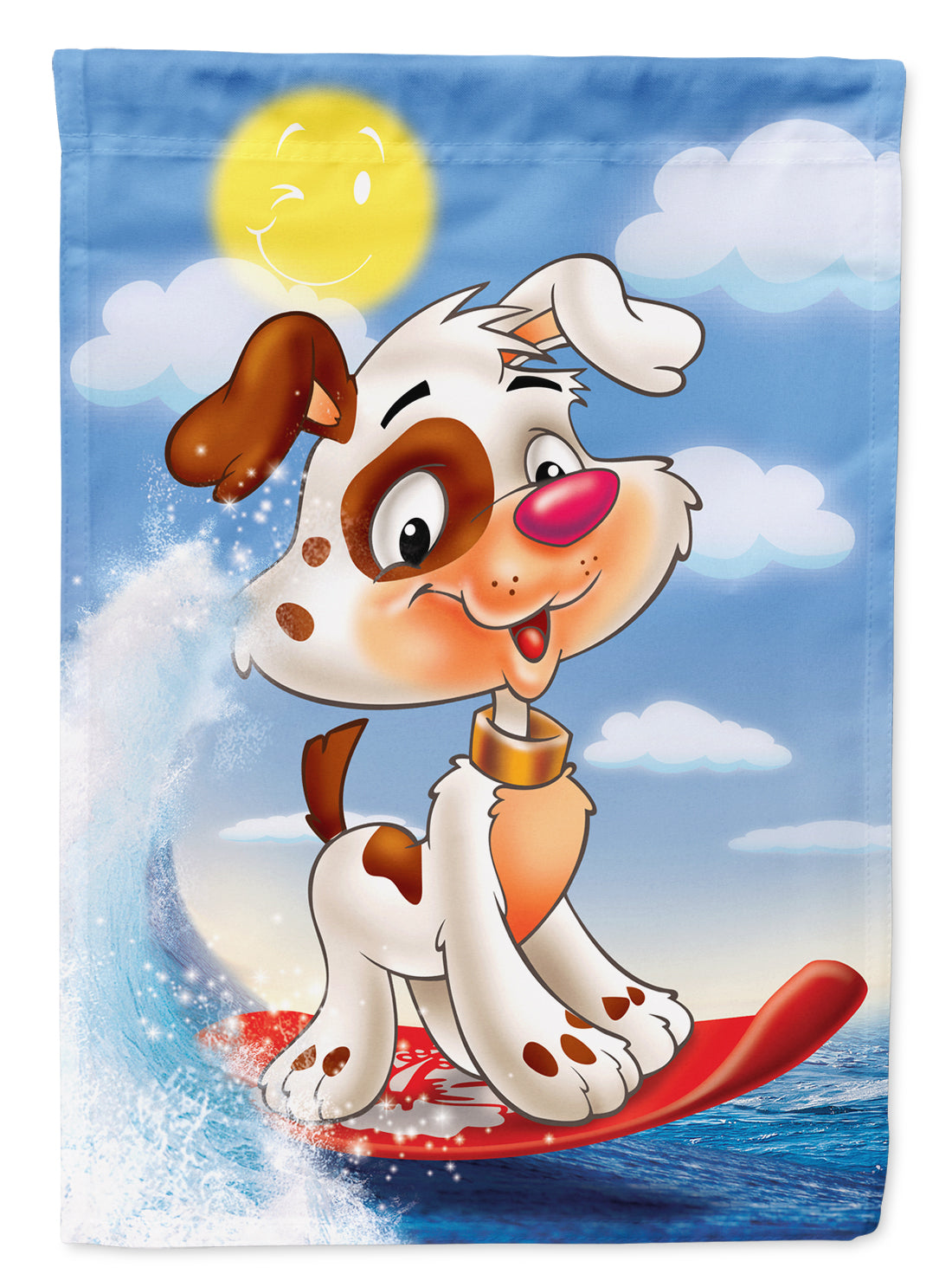 Dog Water Skiing Garden Flag Mailbox Decorative Yard Banner Outside Patio Artwork for Flower Beds, Garden Size, Multicolor