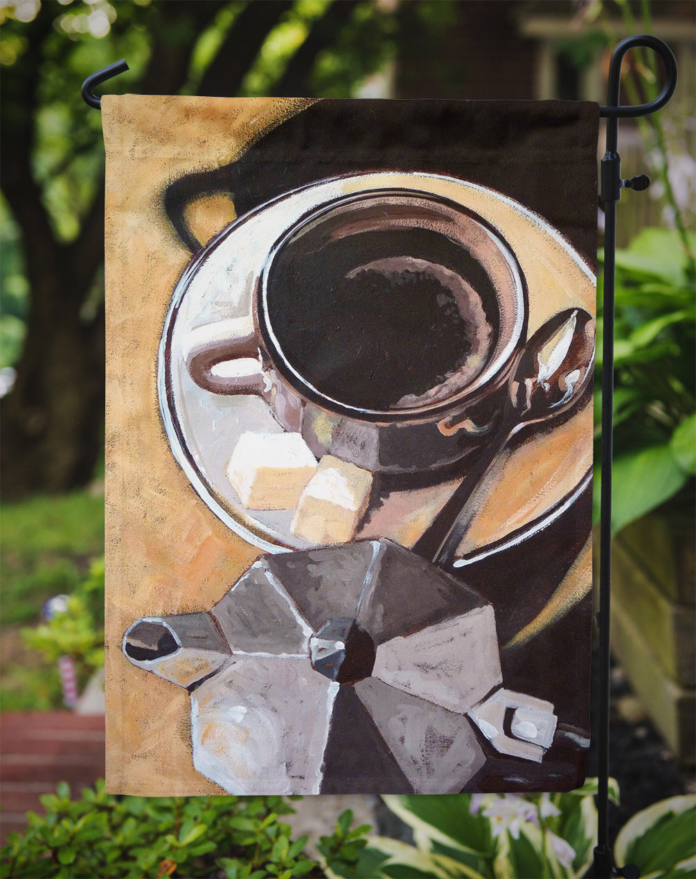 Coffee I by Roy Avis Garden Flag Mailbox Decorative Yard Banner Outside Patio Artwork for Flower Beds, Garden Size, Multicolor