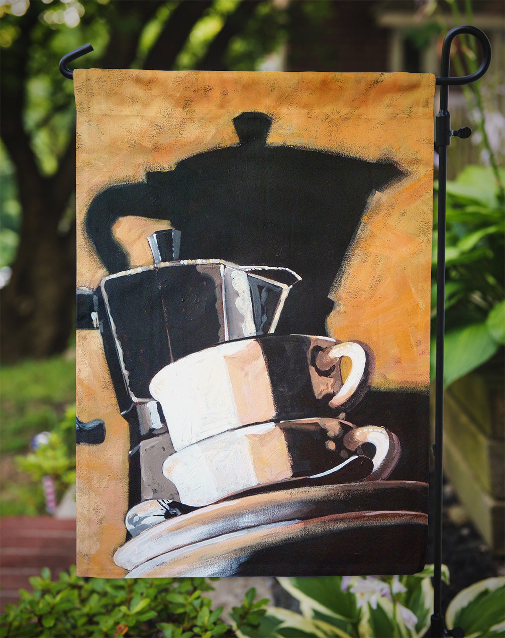 Coffee II by Roy Avis Garden Flag Mailbox Decorative Yard Banner Outside Patio Artwork for Flower Beds, Garden Size, Multicolor