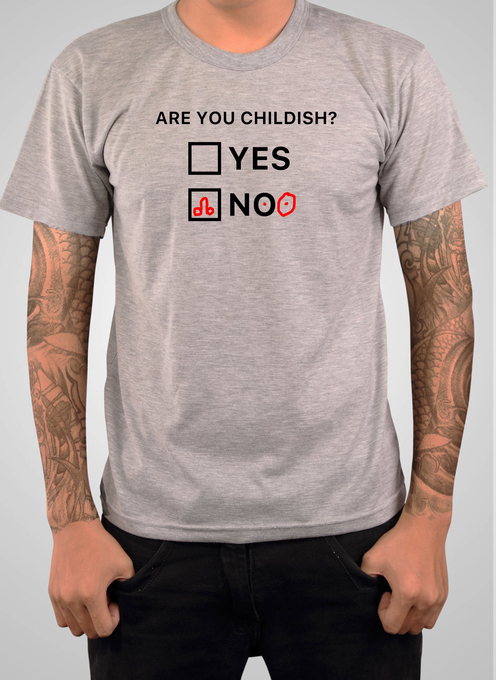 Are You Childish? Yes No T-Shirt