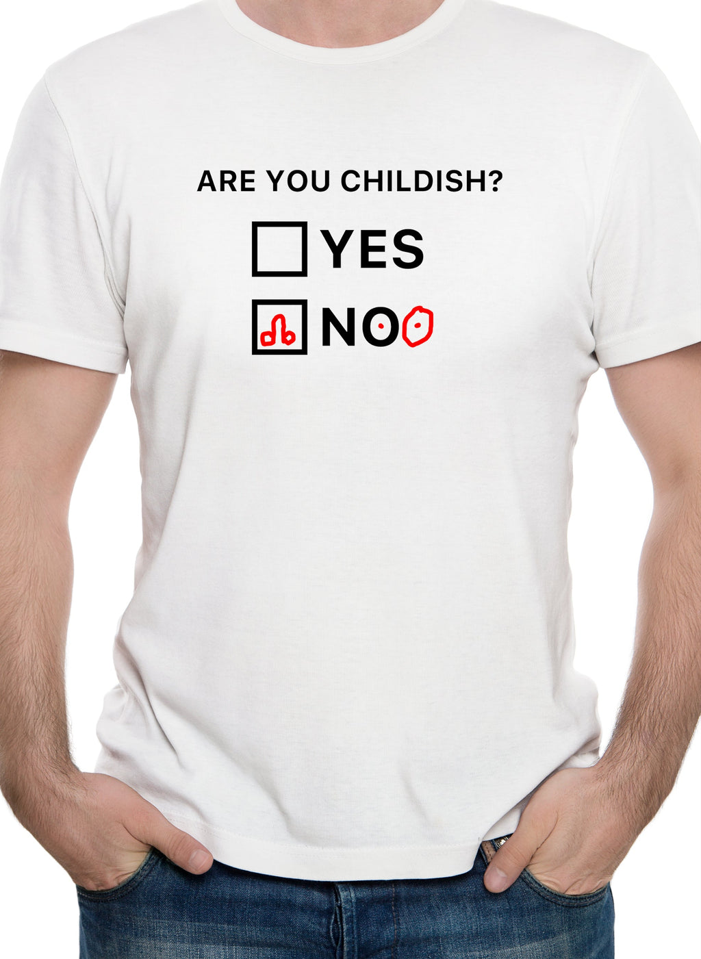 Are You Childish? Yes No T-Shirt