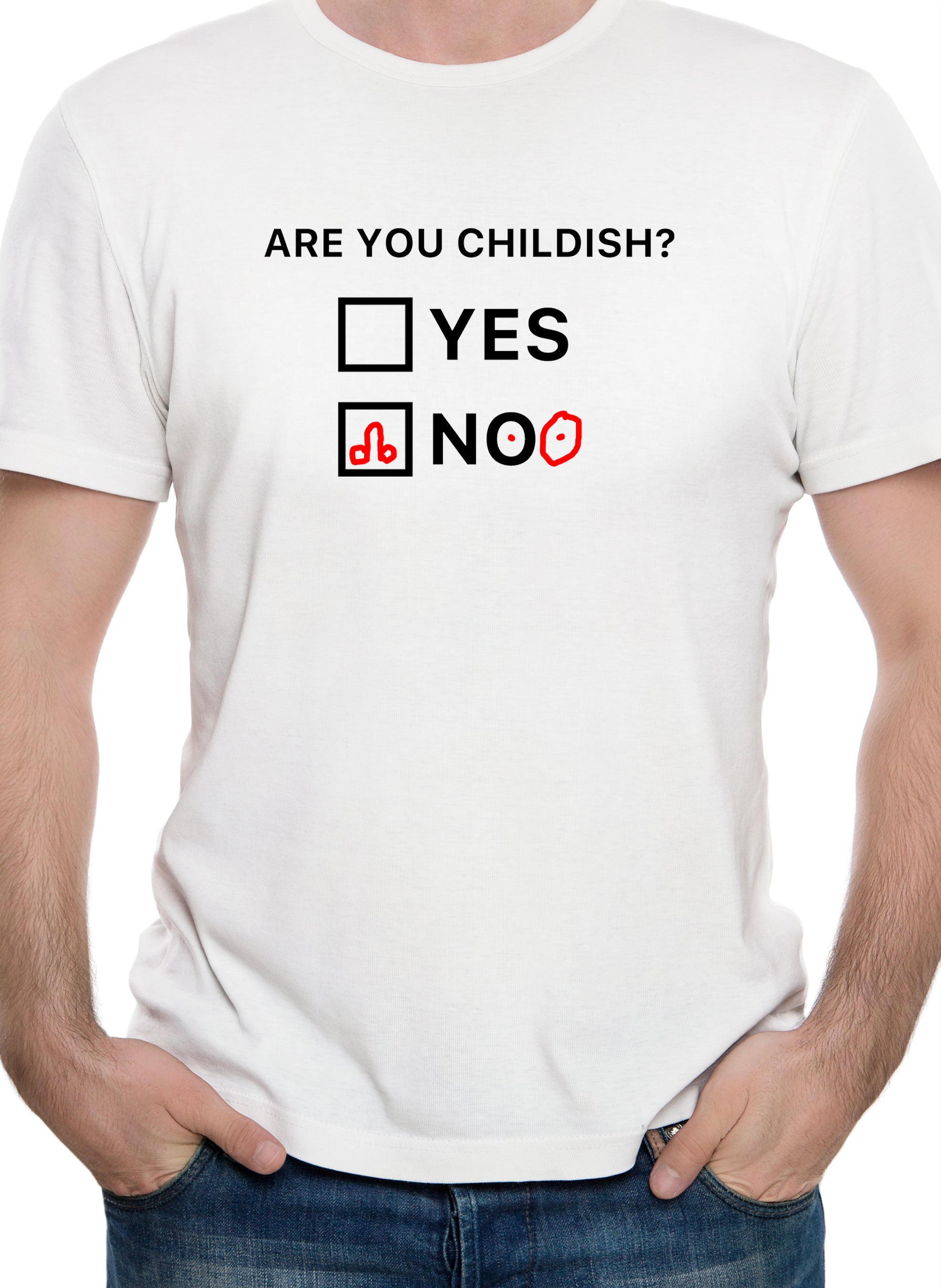 Are You Childish? Yes No T-Shirt