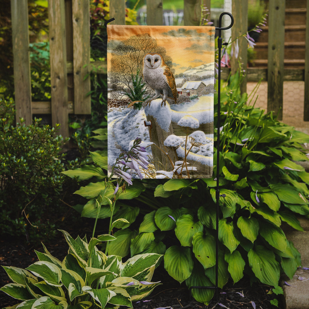 Sunset Barn Owl Garden Flag Mailbox Decorative Yard Banner Outside Patio Artwork for Flower Beds, Garden Size, Multicolor