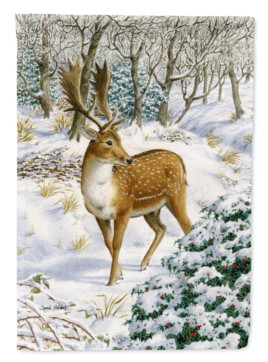 Fallow Buck Deer Garden Flag Mailbox Decorative Yard Banner Outside Patio Artwork for Flower Beds, Garden Size, Multicolor