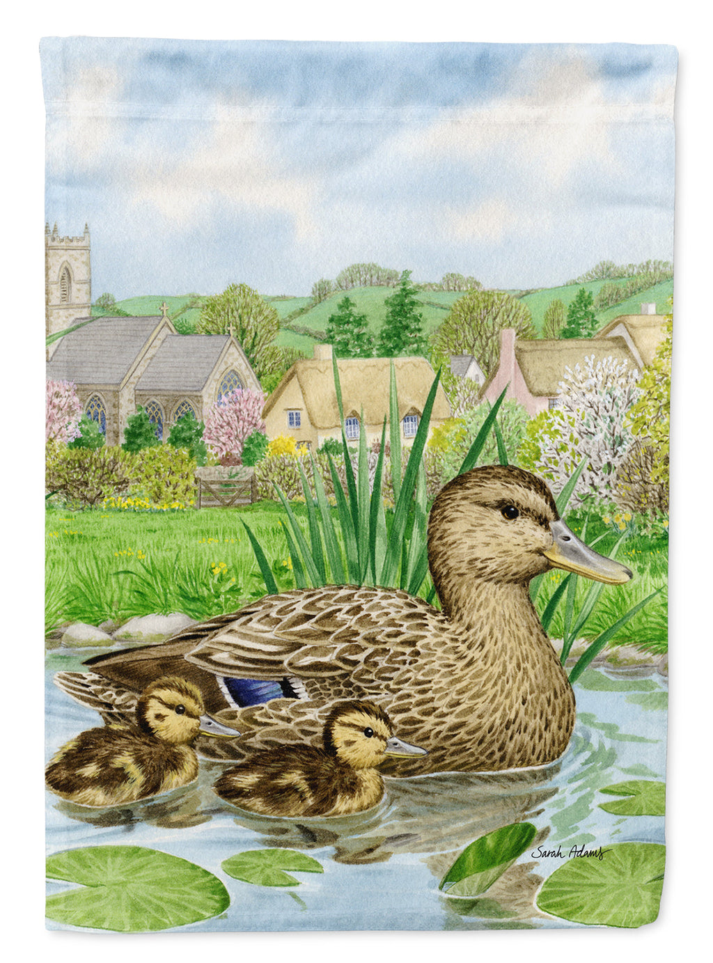 Mallard Duck Garden Flag Mailbox Decorative Yard Banner Outside Patio Artwork for Flower Beds, Garden Size, Multicolor