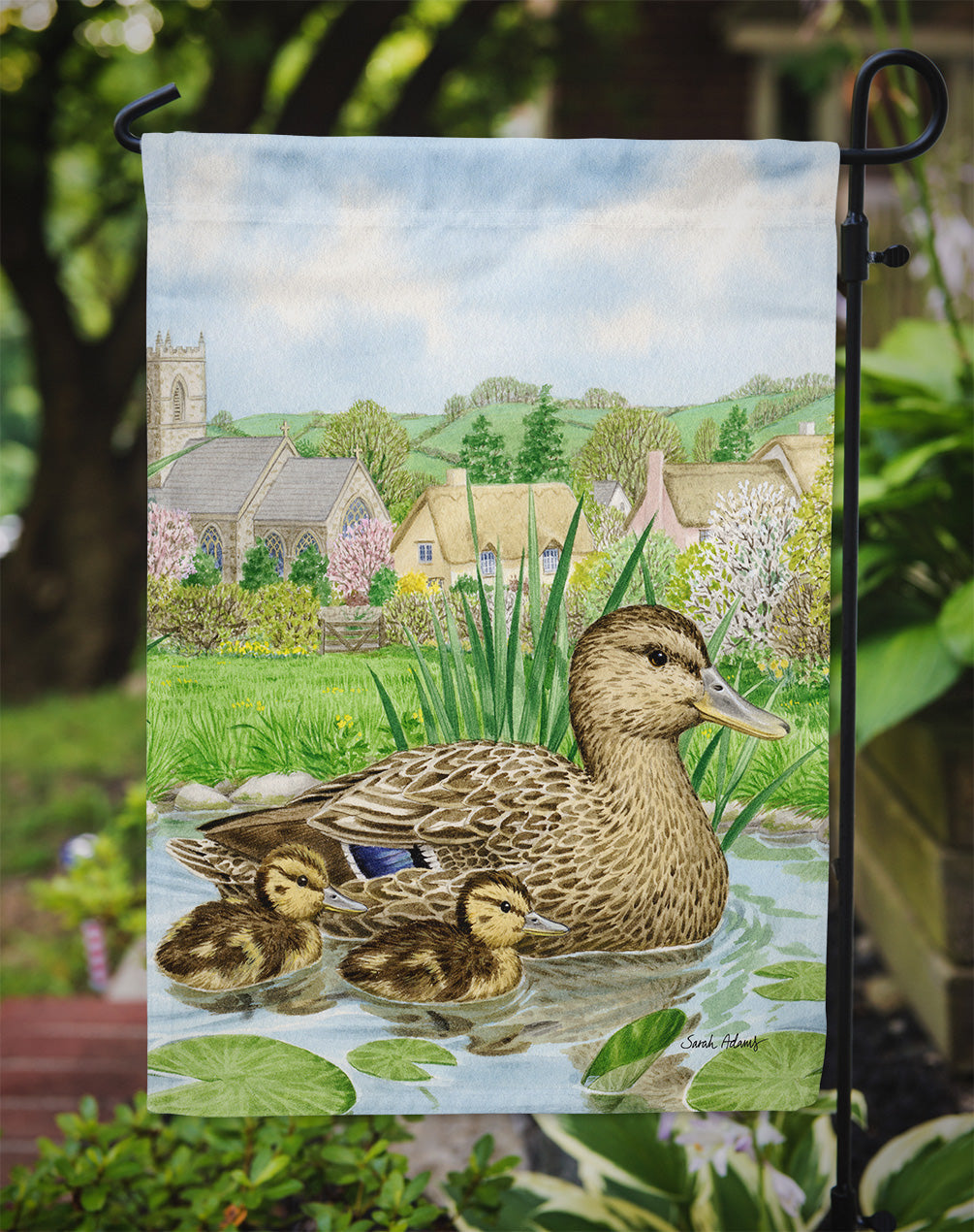 Mallard Duck Garden Flag Mailbox Decorative Yard Banner Outside Patio Artwork for Flower Beds, Garden Size, Multicolor