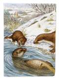 Otter at Play Garden Flag Mailbox Decorative Yard Banner Outside Patio Artwork for Flower Beds, Garden Size, Multicolor