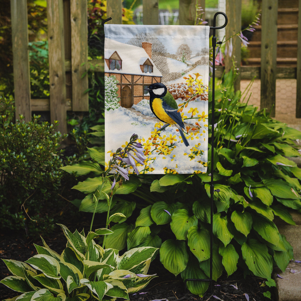 Great Tit Garden Flag Mailbox Decorative Yard Banner Outside Patio Artwork for Flower Beds, Garden Size, Multicolor