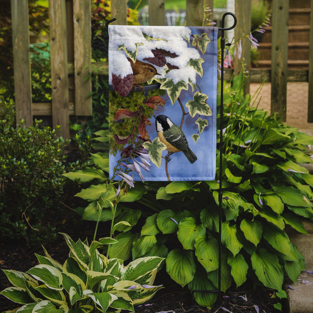 Coal Tit & Wren Garden Flag Mailbox Decorative Yard Banner Outside Patio Artwork for Flower Beds, Garden Size, Multicolor