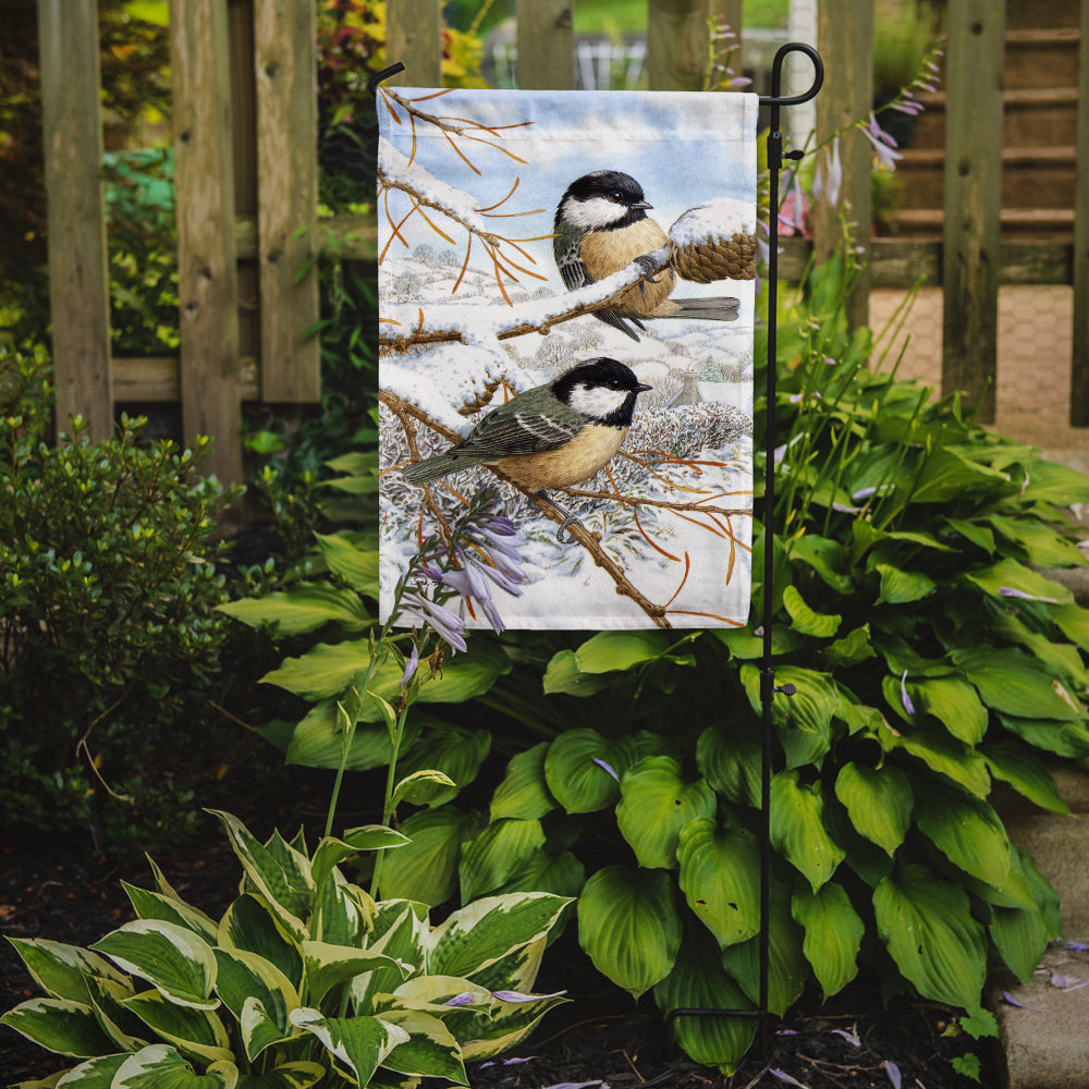 Coal Tits Garden Flag Mailbox Decorative Yard Banner Outside Patio Artwork for Flower Beds, Garden Size, Multicolor