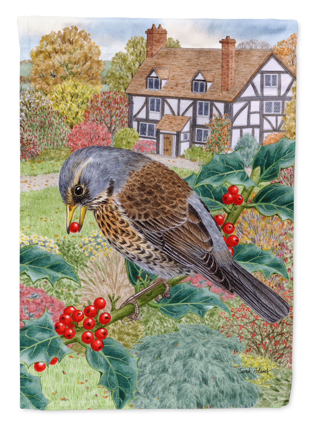 Fieldfare Garden Flag Mailbox Decorative Yard Banner Outside Patio Artwork for Flower Beds, Garden Size, Multicolor