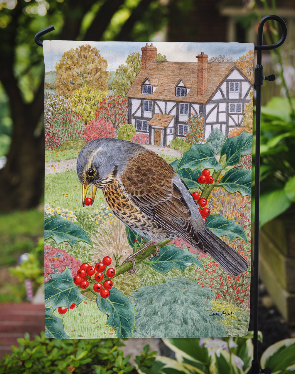 Fieldfare Garden Flag Mailbox Decorative Yard Banner Outside Patio Artwork for Flower Beds, Garden Size, Multicolor