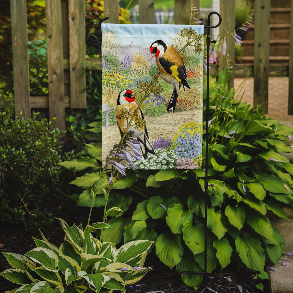 European Goldfinches Garden Flag Mailbox Decorative Yard Banner Outside Patio Artwork for Flower Beds, Garden Size, Multicolor