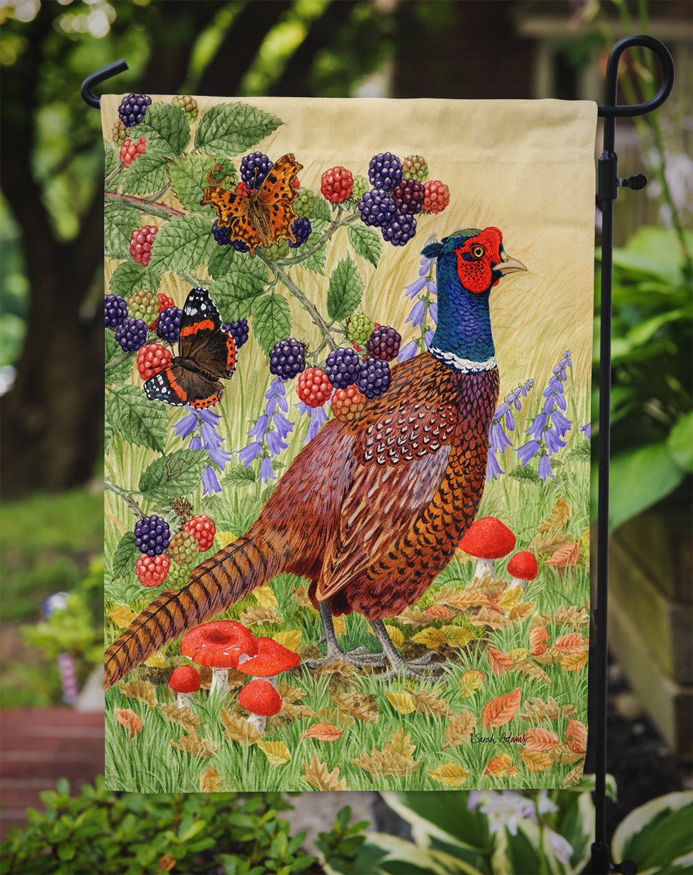 Pheasant Garden Flag Mailbox Decorative Yard Banner Outside Patio Artwork for Flower Beds, Garden Size, Multicolor