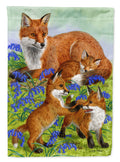 Fox Family Garden Flag Mailbox Decorative Yard Banner Outside Patio Artwork for Flower Beds, Garden Size, Multicolor