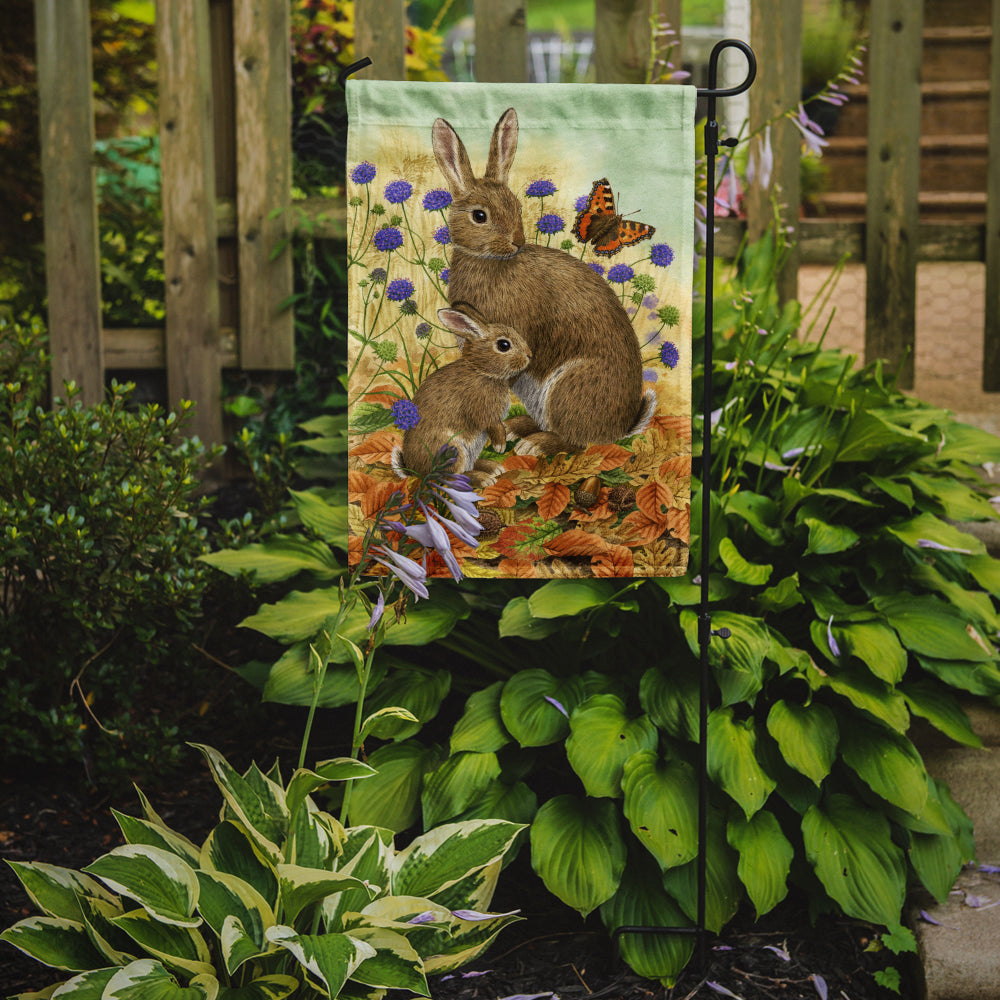 Rabbit & Baby Garden Flag Mailbox Decorative Yard Banner Outside Patio Artwork for Flower Beds, Garden Size, Multicolor