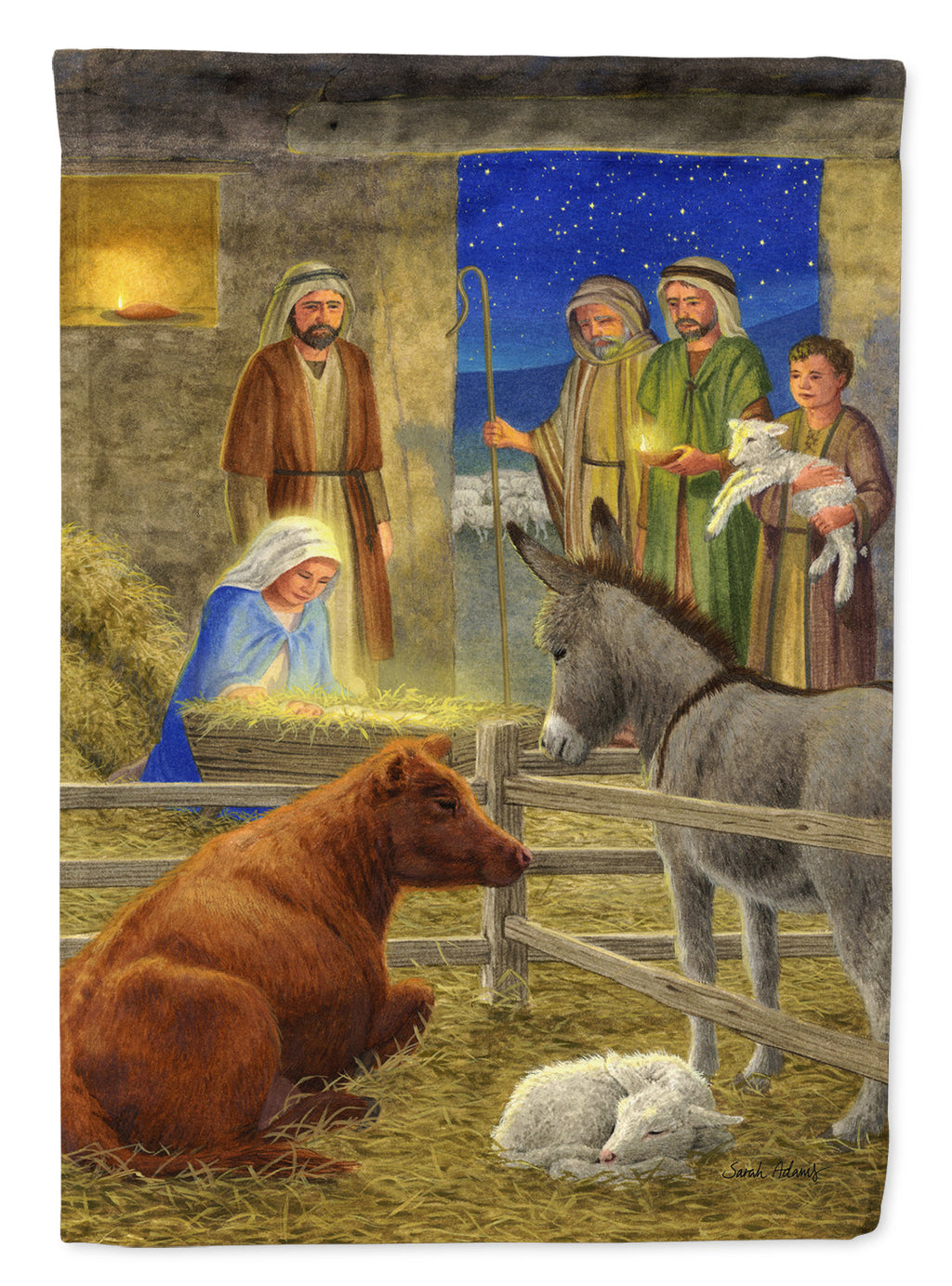 Nativity Scene Garden Flag Mailbox Decorative Yard Banner Outside Patio Artwork for Flower Beds, Garden Size, Multicolor