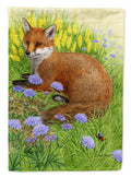 Springtime Fox Garden Flag Mailbox Decorative Yard Banner Outside Patio Artwork for Flower Beds, Garden Size, Multicolor