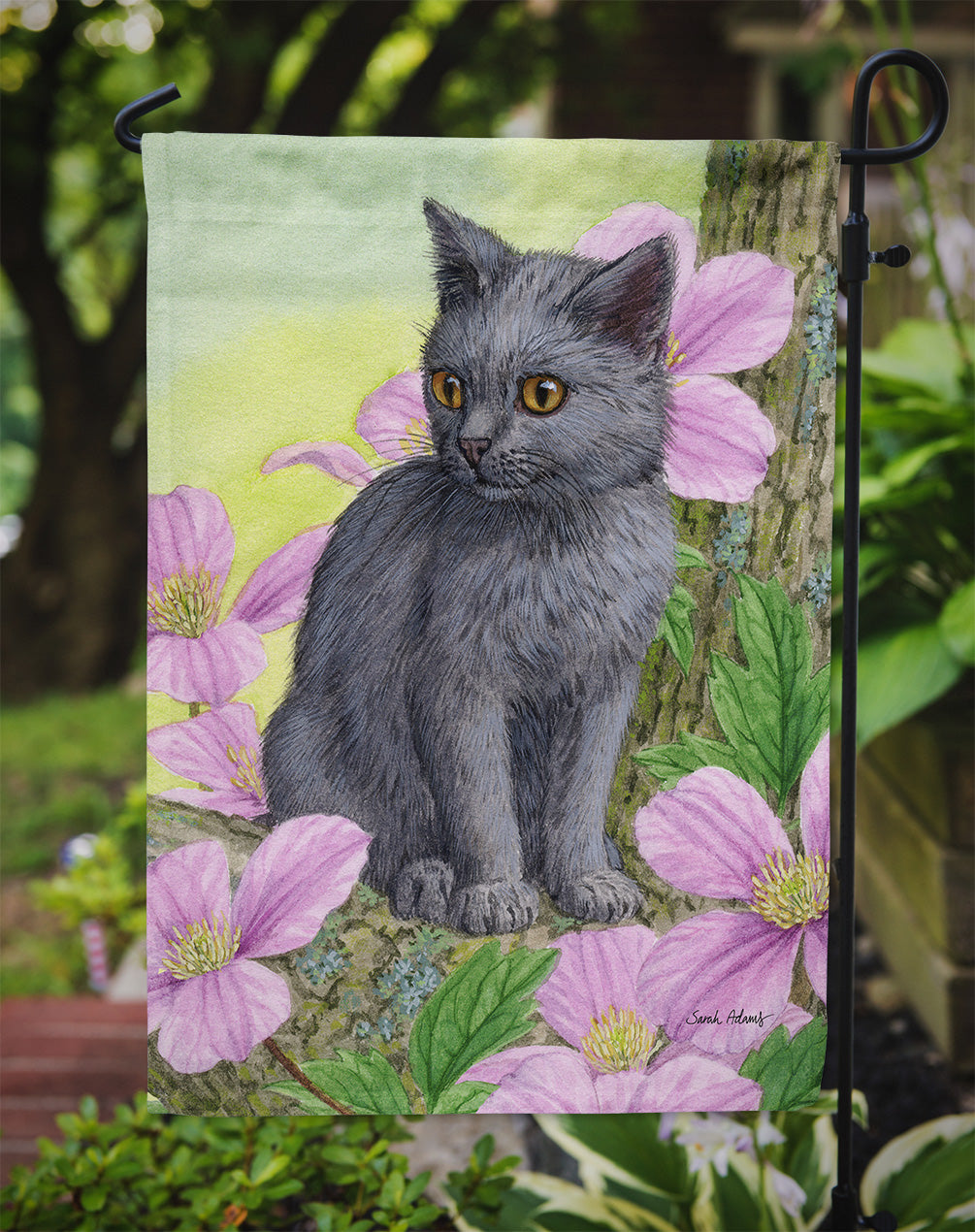 Chartruex Kitten Garden Flag Mailbox Decorative Yard Banner Outside Patio Artwork for Flower Beds, Garden Size, Multicolor