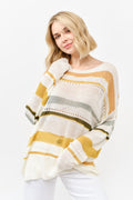 Light Weight Stripe Sweater