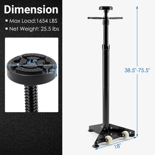 Underhoist Support Stand for Vehicle Components Support-Black