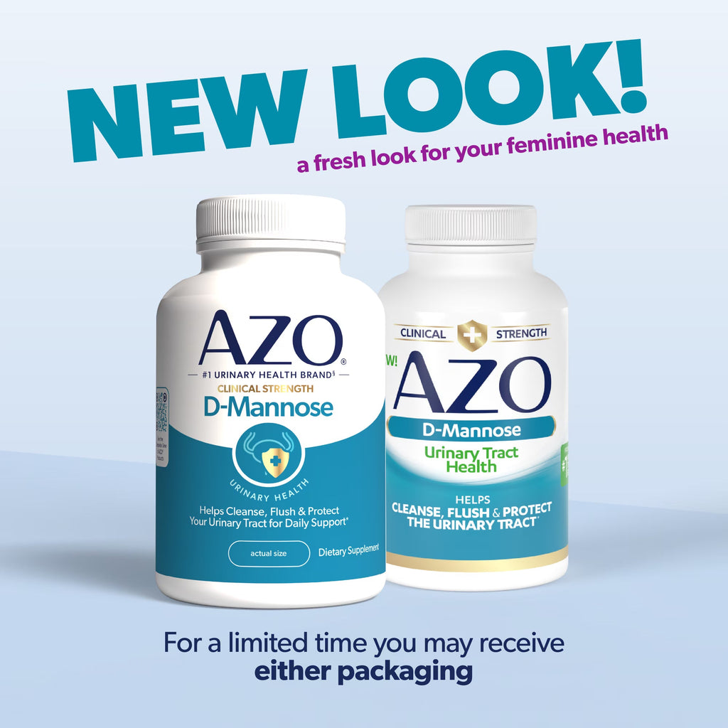 AZO D-Mannose Urinary Tract Health Supplement, Supports UTI Prevention & Bladder Health 787651760261