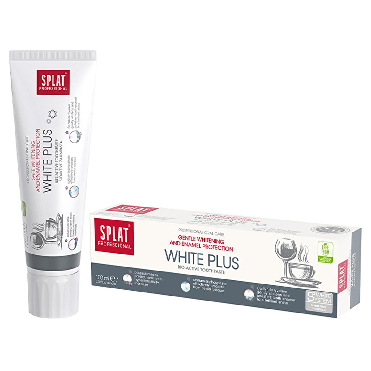 Splat Professional White Plus Toothpaste 100ml - Natural Whitening Oral Care