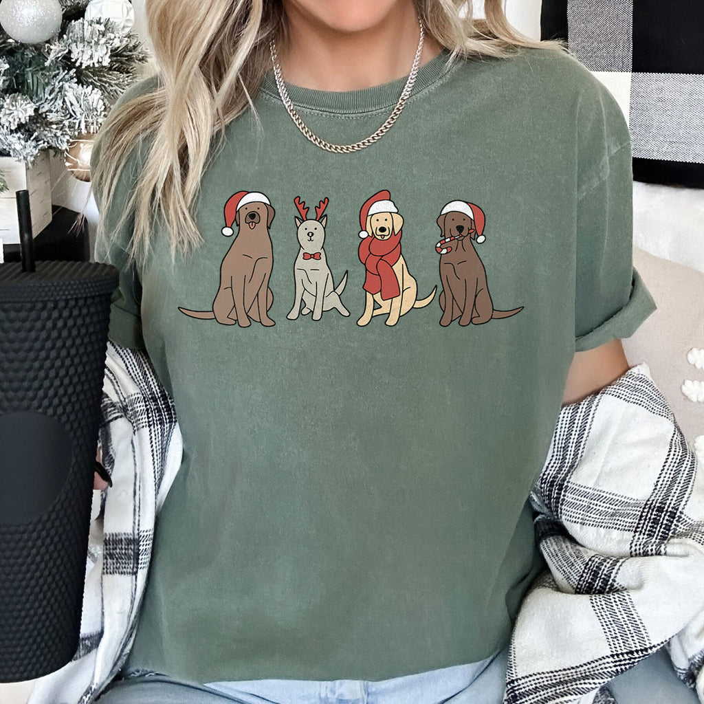 Christmas Cozy Vintage Holiday Cheer Festive Nightfall With Retro Florals And Rustic Charm Comfort Colors Tee