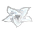 IRALAN Ceiling Fan with Lights,Modern Dimmable Flower Shape, Remote Control/app Control,Timing 6 Gear Speeds Fan Ceiling Lamp