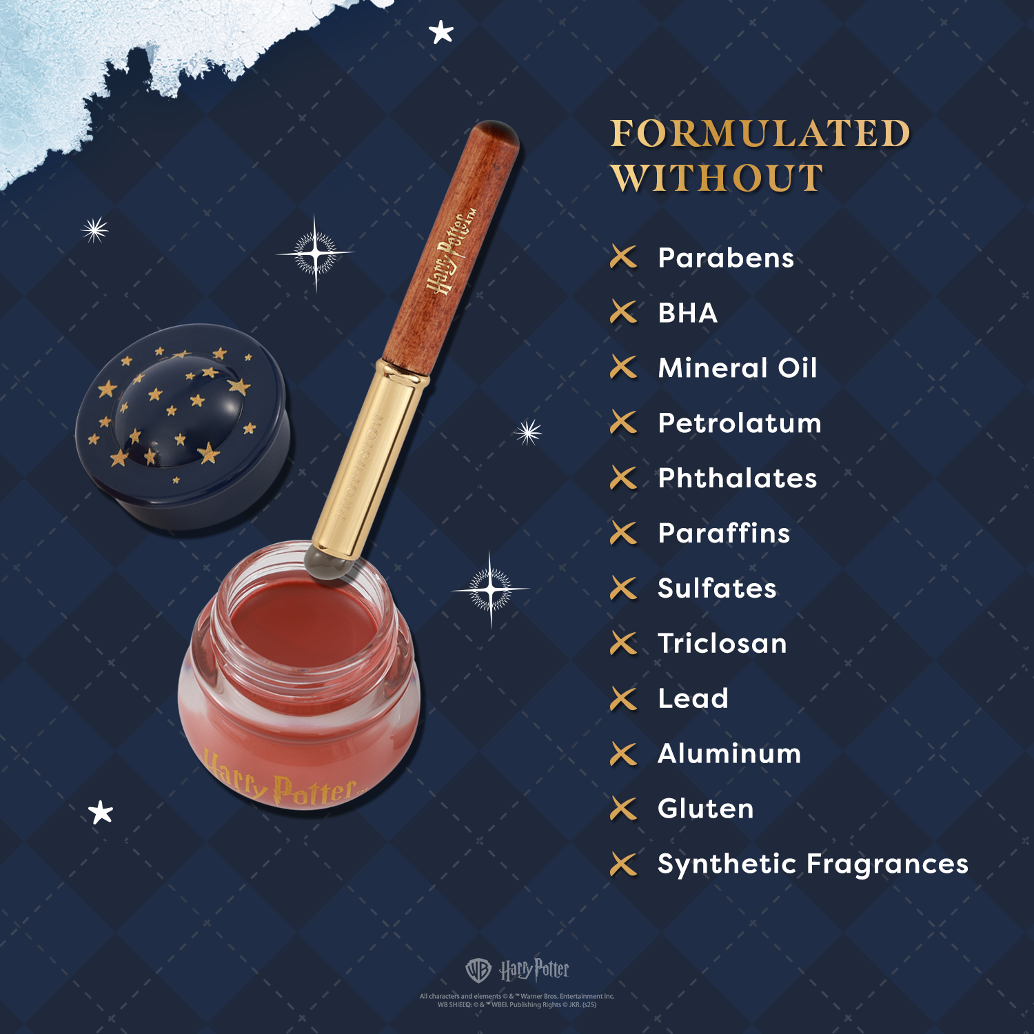 Harry Potter Holiday | Yule Ball Blush Lip & Cheek Blurring Pot & Silicone Applicator