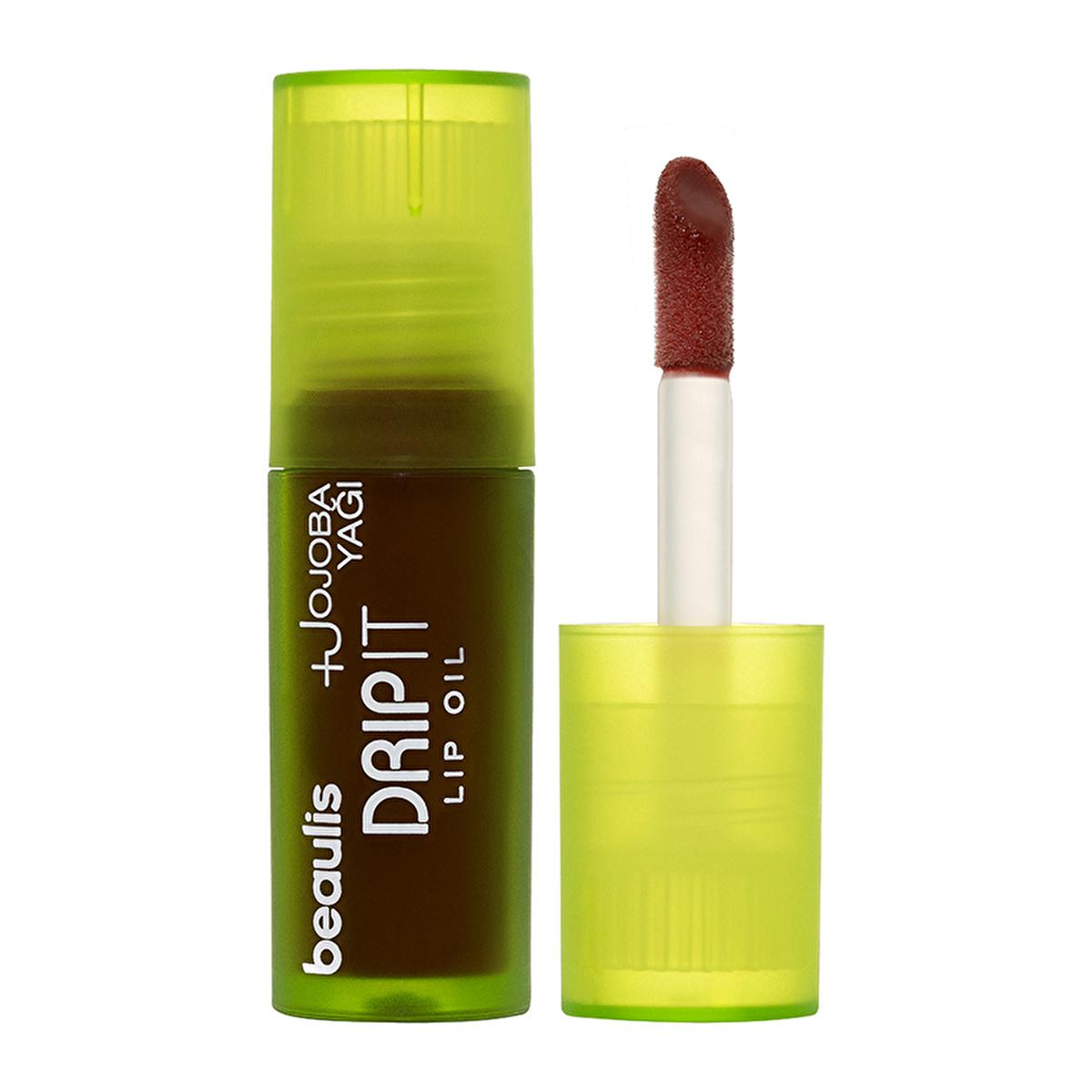 Beaulis Drip It Ruddy Touch Lip Oil: Moisturizing Jojoba Oil for Natural Nude & Coffee Tone Colors