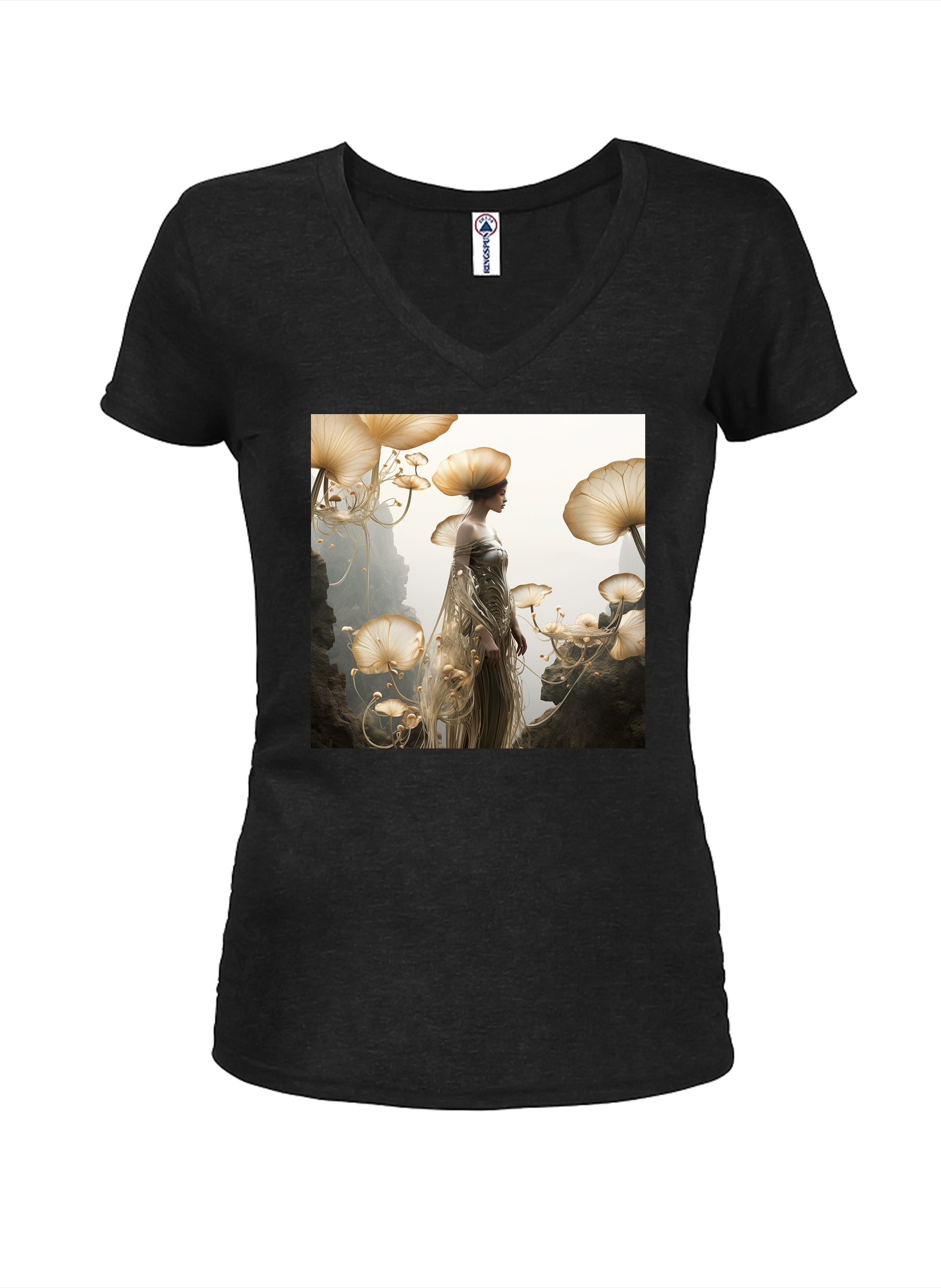 Alien Beauty Juniors V Neck T-Shirt