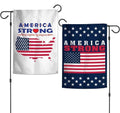 America Strong Garden Flag 2 Sided Working Together
