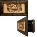 American Flag with Patriotic Eagle Hidden Gun Storage Concealed Furniture