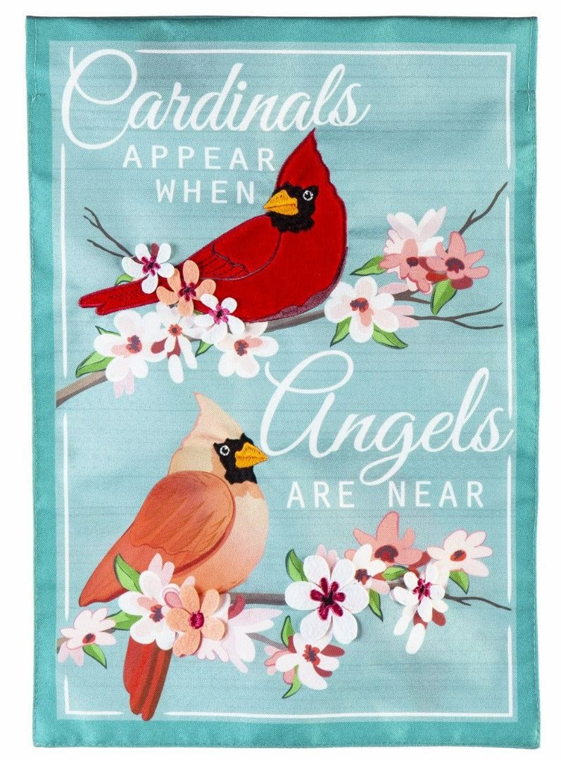 Angels Are Near Memorial Garden Flag 2 Sided