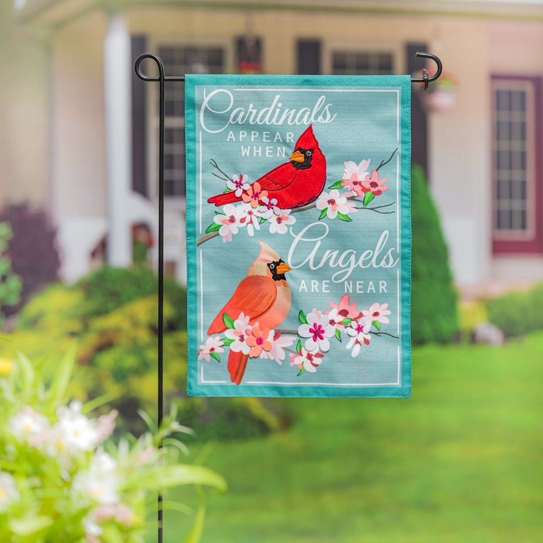 Angels Are Near Memorial Garden Flag 2 Sided